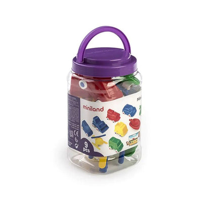 Minimobil: 9 Cm (9 Pieces) - ABC School Supplies