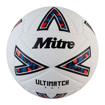 Mitre Ultimatch One Football - White - Pack of 12 with Bag - ABC School Supplies