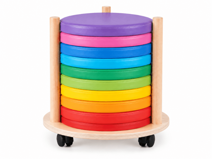 Mobile Trolley with Round Cushions - ABC School Supplies