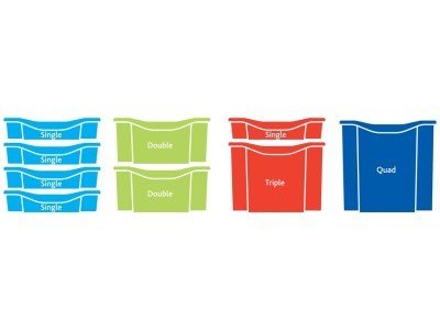 Monarch 21 Single Tray Storage Unit Cupboard with Full Doors - ABC School Supplies