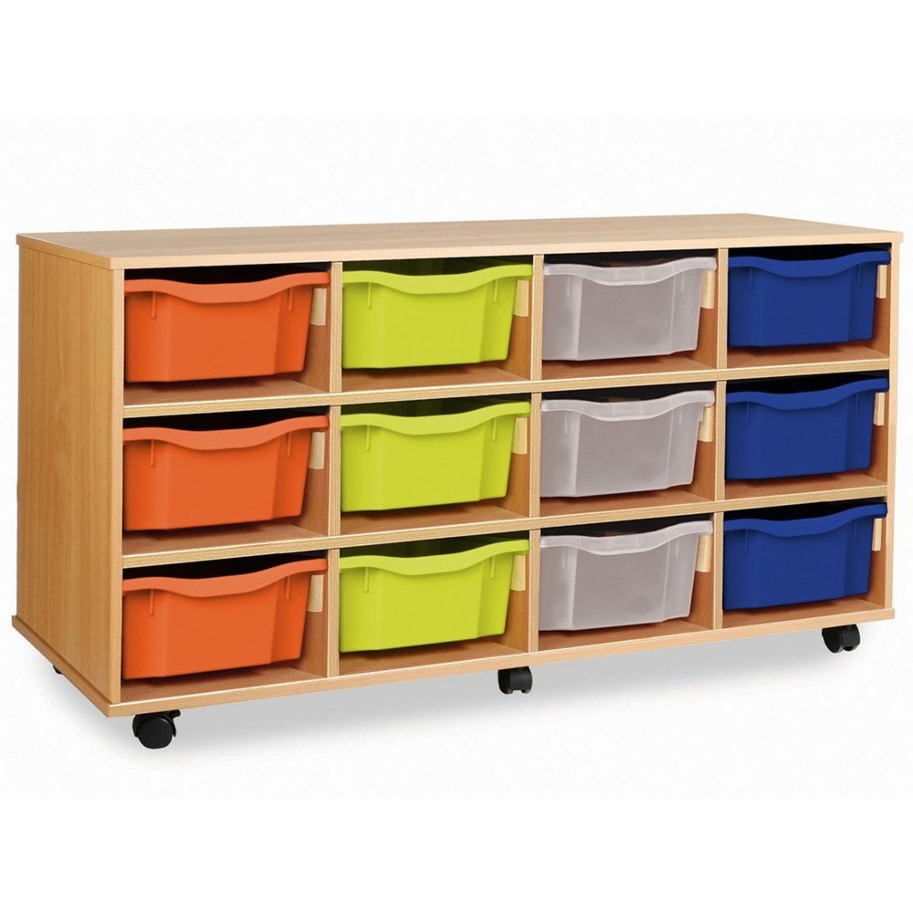 Monarch 24/12 Tray Mobile Combination Tray Storage Unit - ABC School Supplies