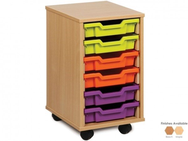 Monarch 6 Tray Shallow Tray Storage Unit - ABC School Supplies