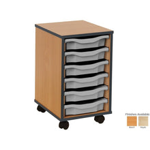 Monarch 6 Tray Single Tray Storage Unit with Grey Coloured Edges - ABC School Supplies