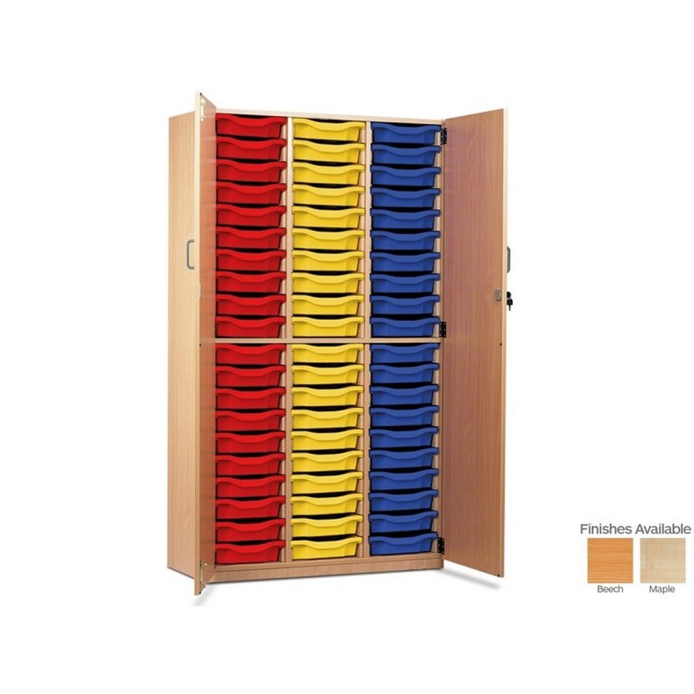Monarch 60 Single Tray Storage Unit Cupboard with Full Doors - ABC School Supplies
