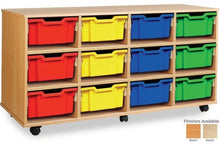 Deep Tray Storage Unit 12 Assorted Colours
