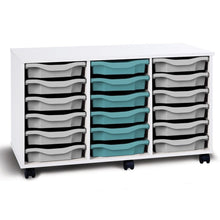 Monarch Mobile 18 Tray Single Tray Storage Unit - ABC School Supplies
