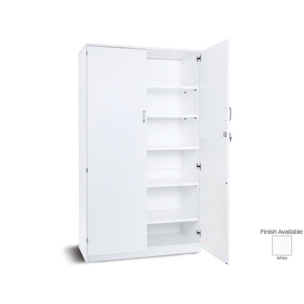 Monarch Static Plinth Cupboard with 1 Fixed and 4 Adjustable Shelves and Lockable Doors - ABC School Supplies