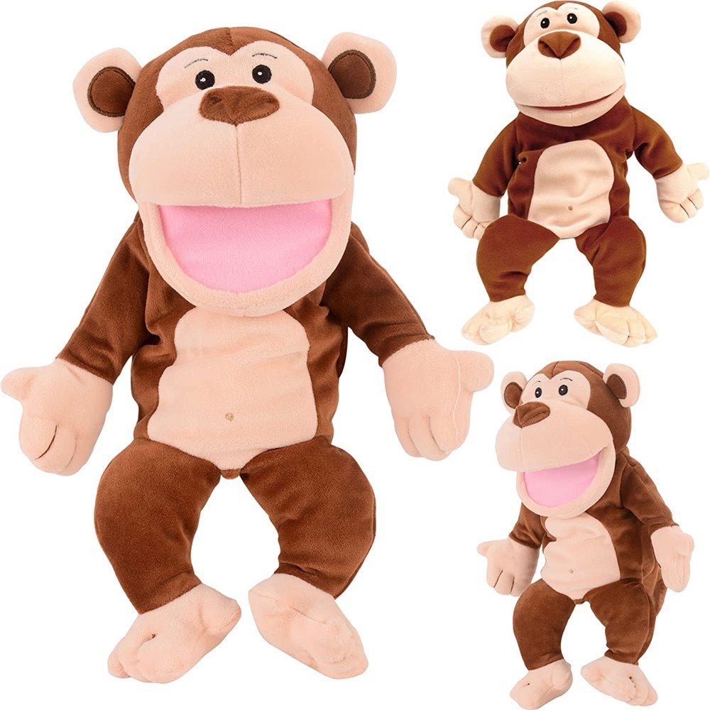 Monkey Hand Puppet With Moving Mouth - ABC School Supplies