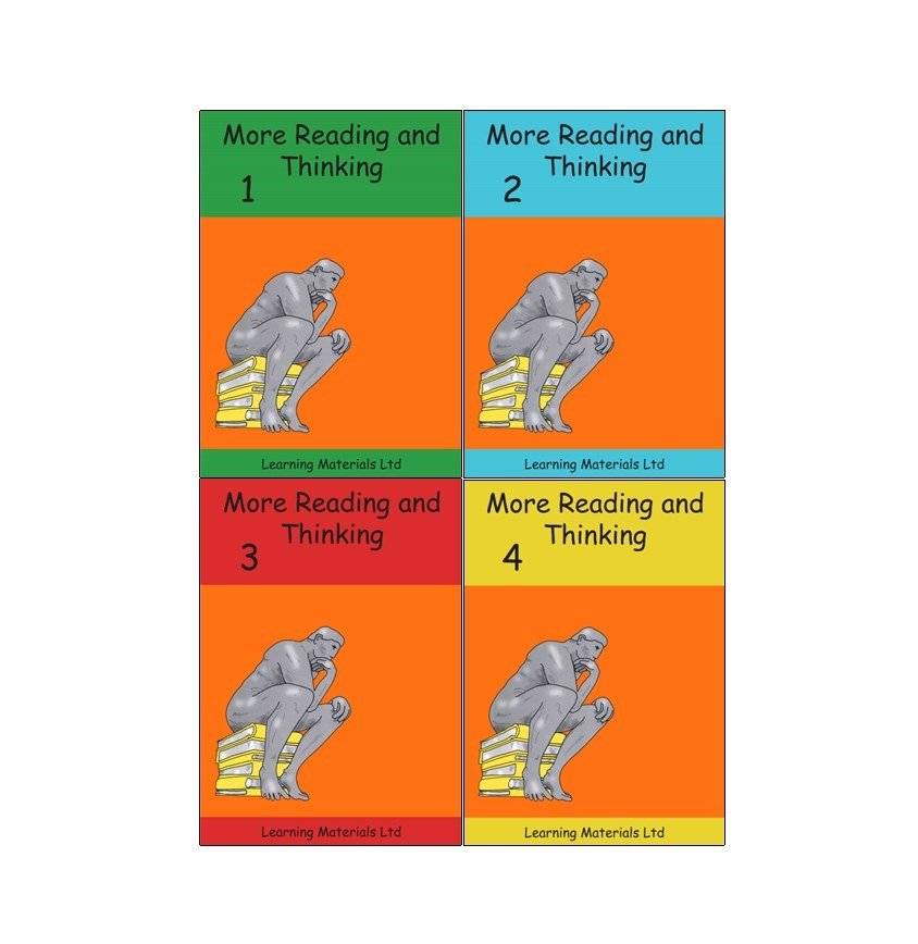 More Reading and Thinking: Set (Books 1 to 4) - ABC School Supplies