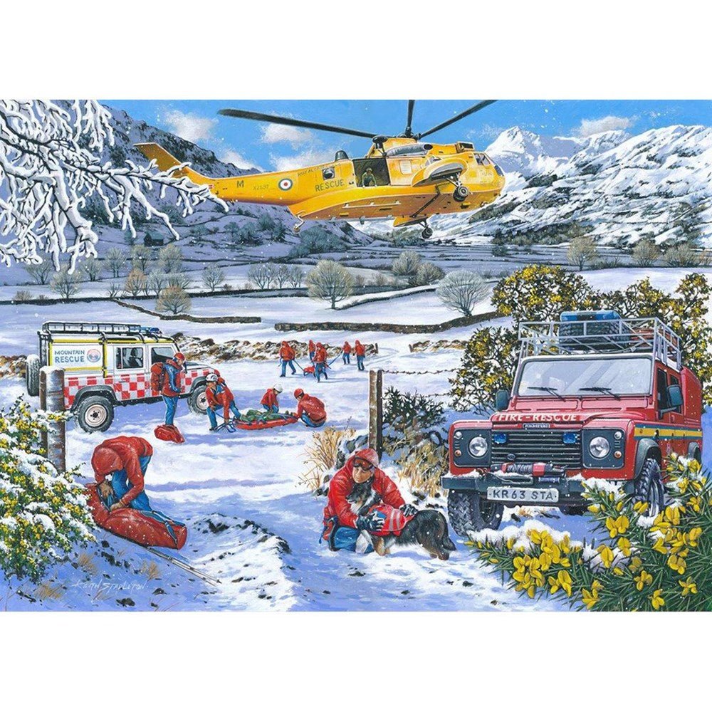 Mountain Rescue - 1000 Piece Jigsaw Puzzle - ABC School Supplies