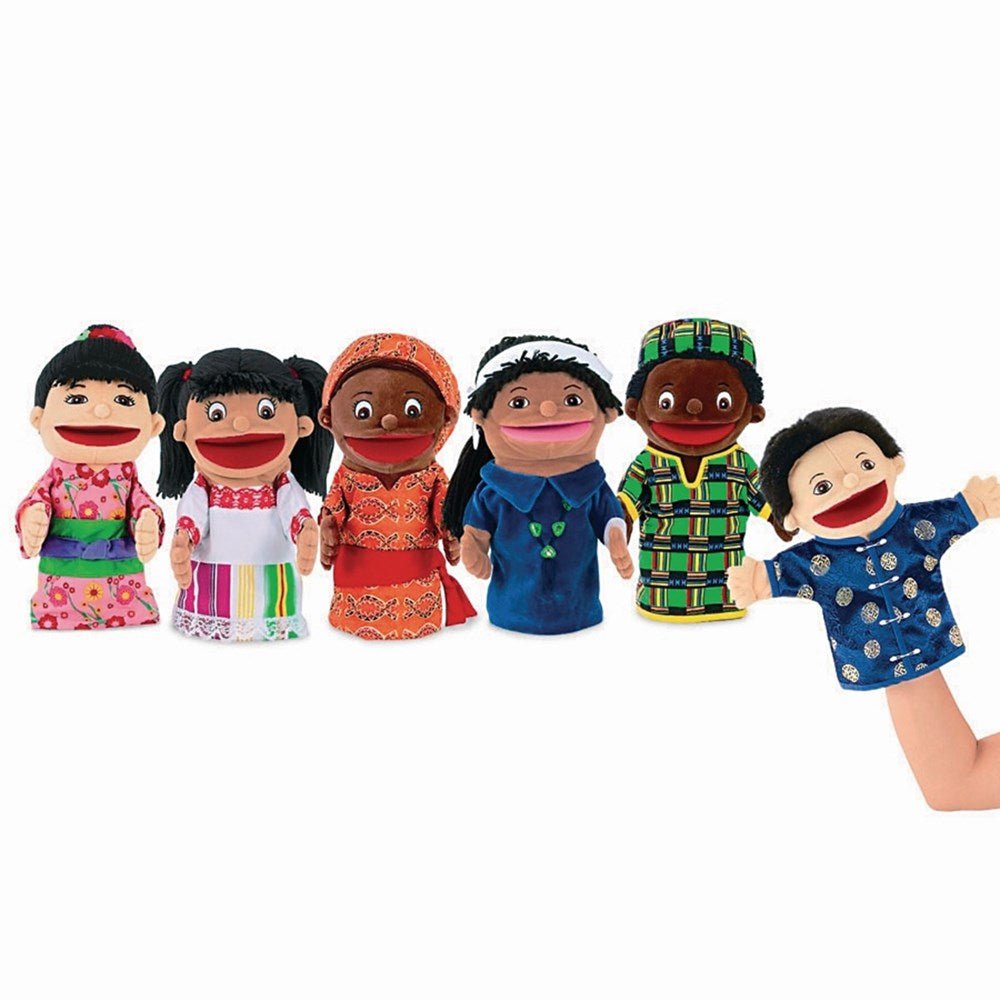 Multicultural Puppets Pack 6 - ABC School Supplies