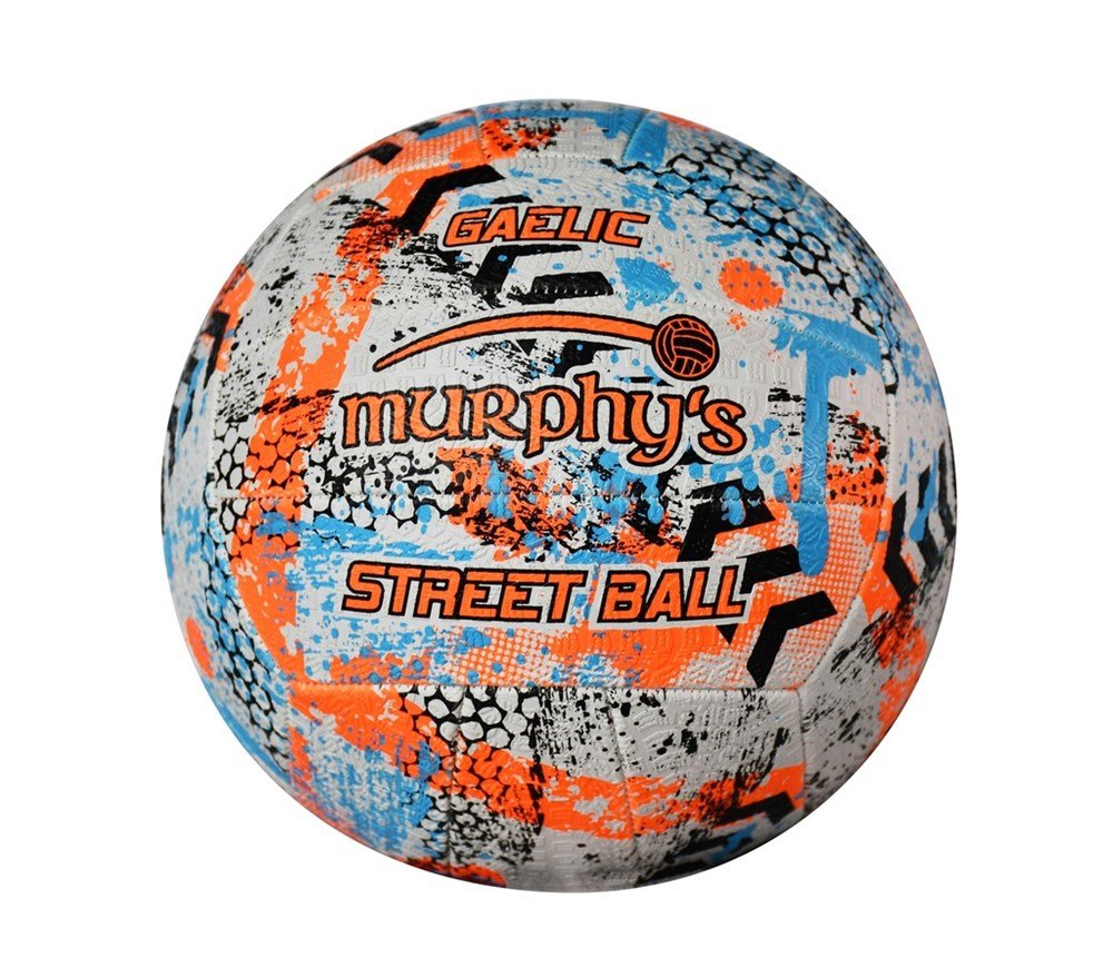 Murphy's Gaelic Street Football Size 5/Trainer White/Fluo Orange/Cyan - ABC School Supplies