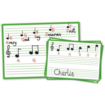 **Music Score Boards Write & Wipe Class Pack - ABC School Supplies