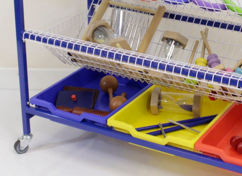 Music Storage Trolley With Gratnell Trays - ABC School Supplies