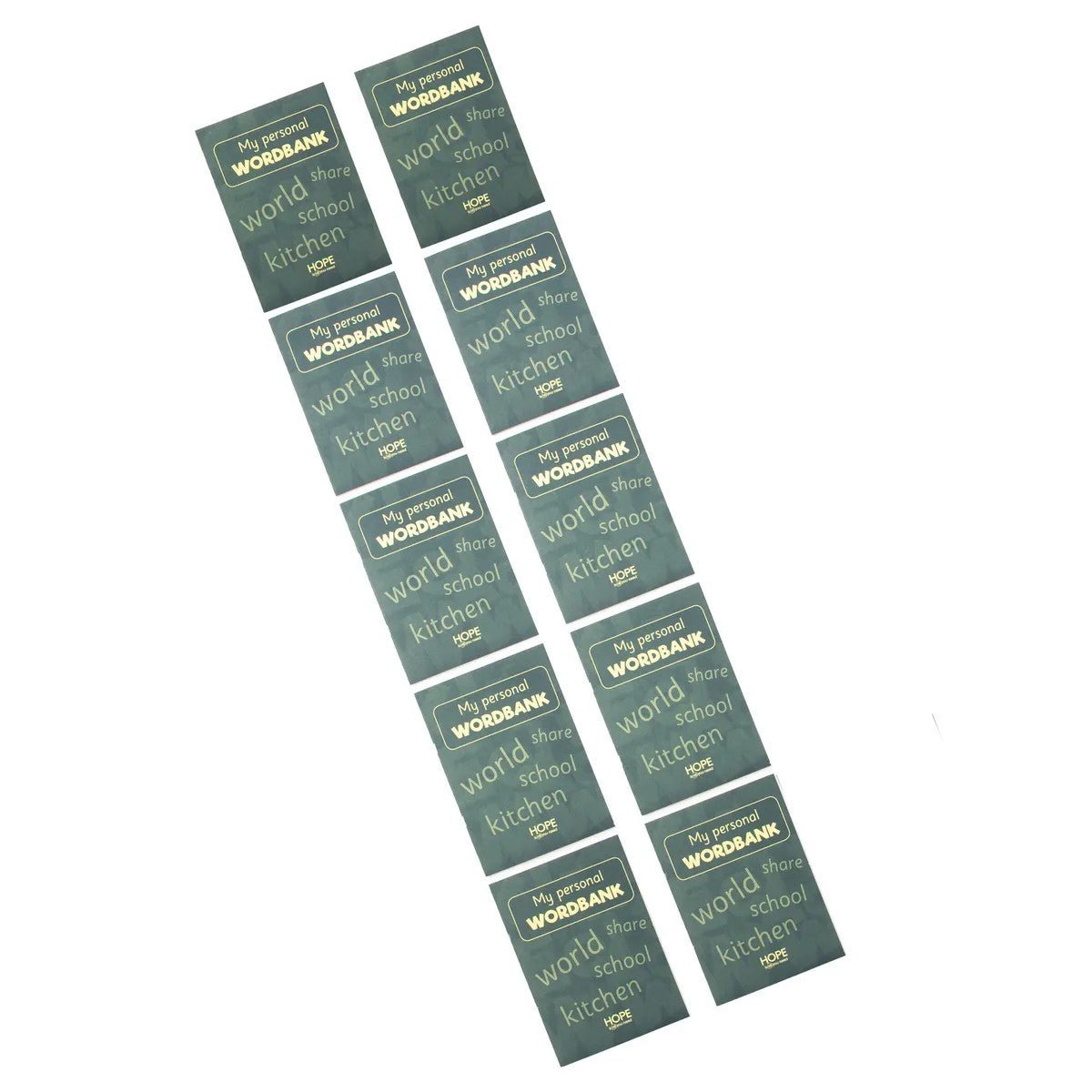 My Personal Word Bank Pack Of 10 - ABC School Supplies