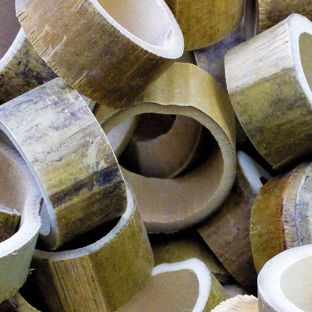 **Natural Bamboo Circles 500g - ABC School Supplies