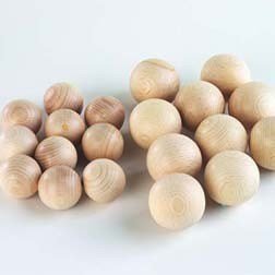 **Natural Wooden Balls (60Mm) - ABC School Supplies