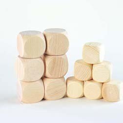 Natural Wooden Cubes (40Mm) - ABC School Supplies