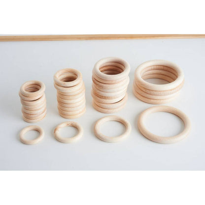 Natural Wooden Rings (48Mm) - ABC School Supplies