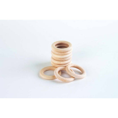 Natural Wooden Rings (56Mm) - ABC School Supplies