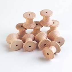 Natural Wooden Spools - ABC School Supplies