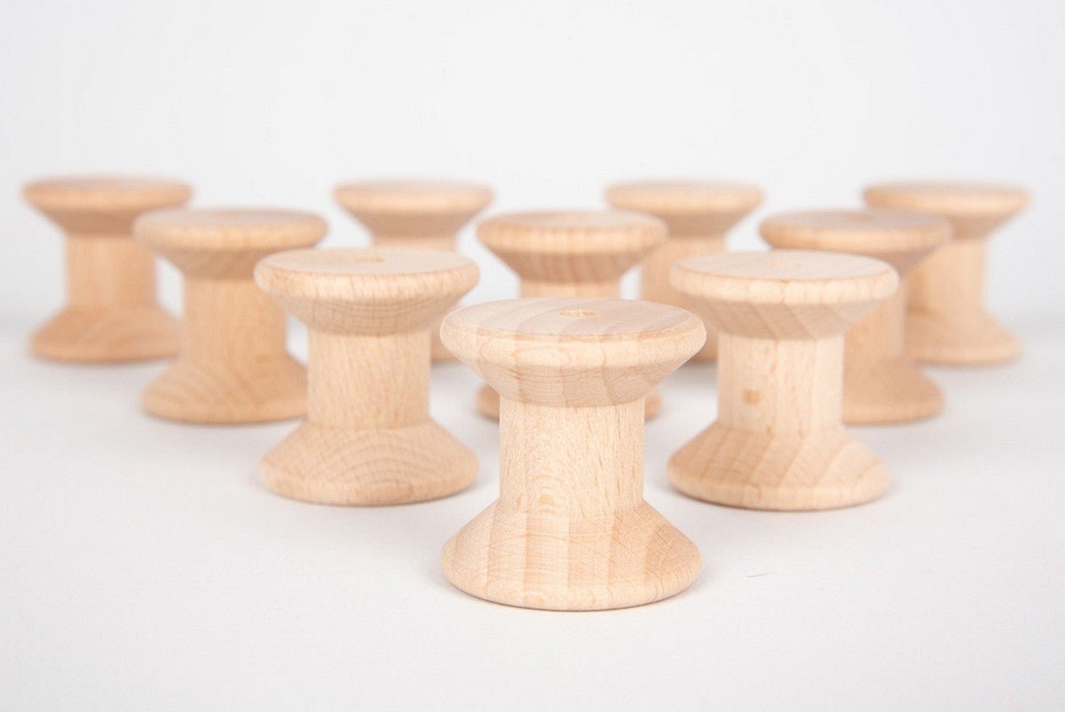 Natural Wooden Spools - ABC School Supplies