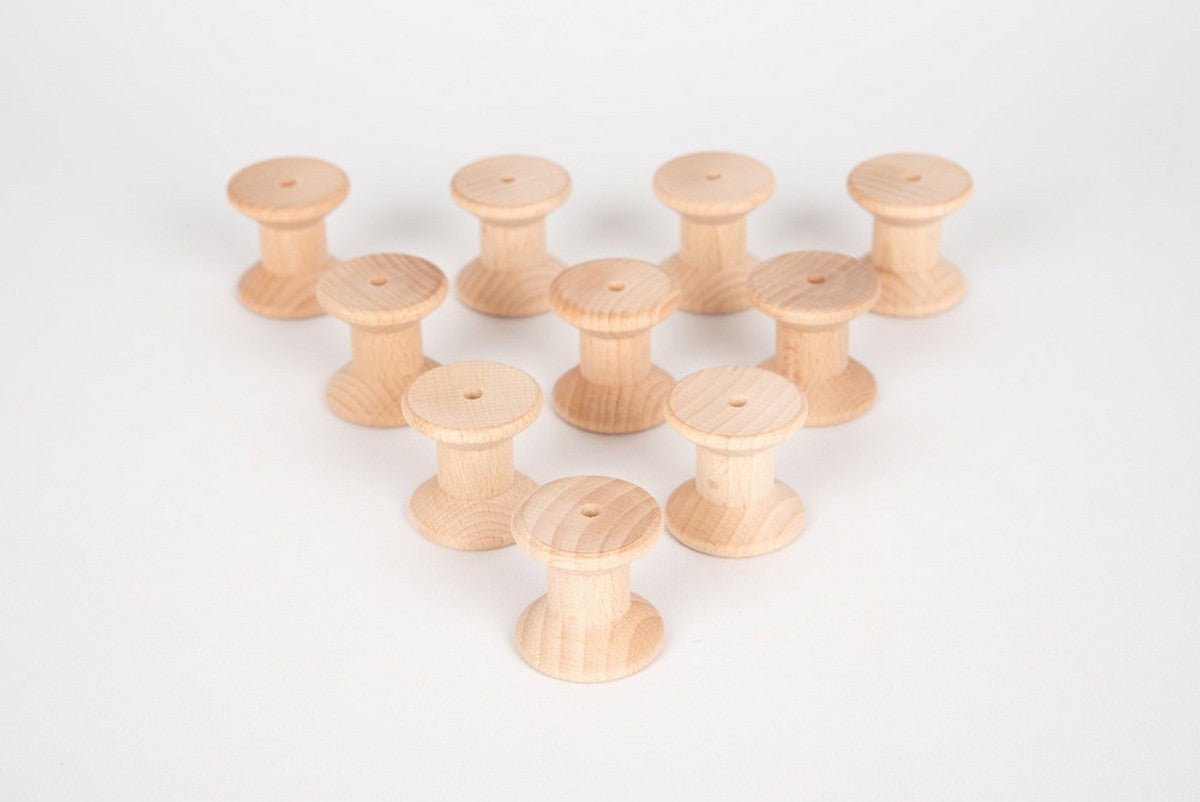 Natural Wooden Spools - ABC School Supplies