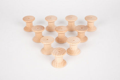 Natural Wooden Spools - ABC School Supplies