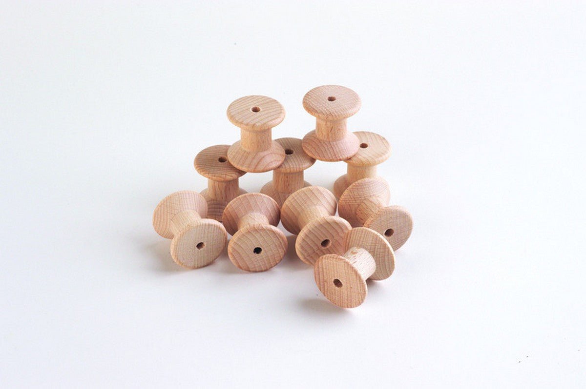 Natural Wooden Spools - ABC School Supplies