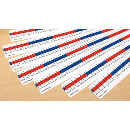 Negative/Positive Number Lines -50 To +50 Pack Of 5 - ABC School Supplies