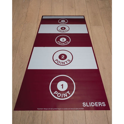 New Age Kurling/Bowls Sliders Target - Maroon/White - 240cm - ABC School Supplies