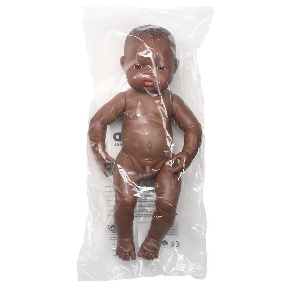 Newborn Baby Doll African Boy 40 Cm - ABC School Supplies
