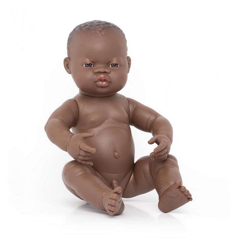 Newborn Baby Doll African Boy 40 Cm - ABC School Supplies