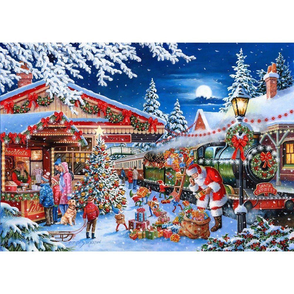 No.18 - Santa's Express - 1000 Piece Jigsaw Puzzle - ABC School Supplies