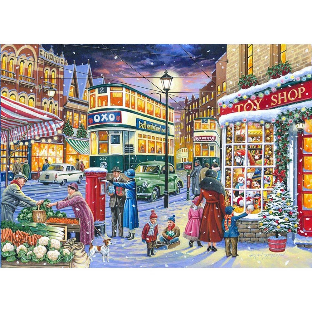 No.19 - Catching The Tram - 1000 Piece Jigsaw Puzzle - ABC School Supplies