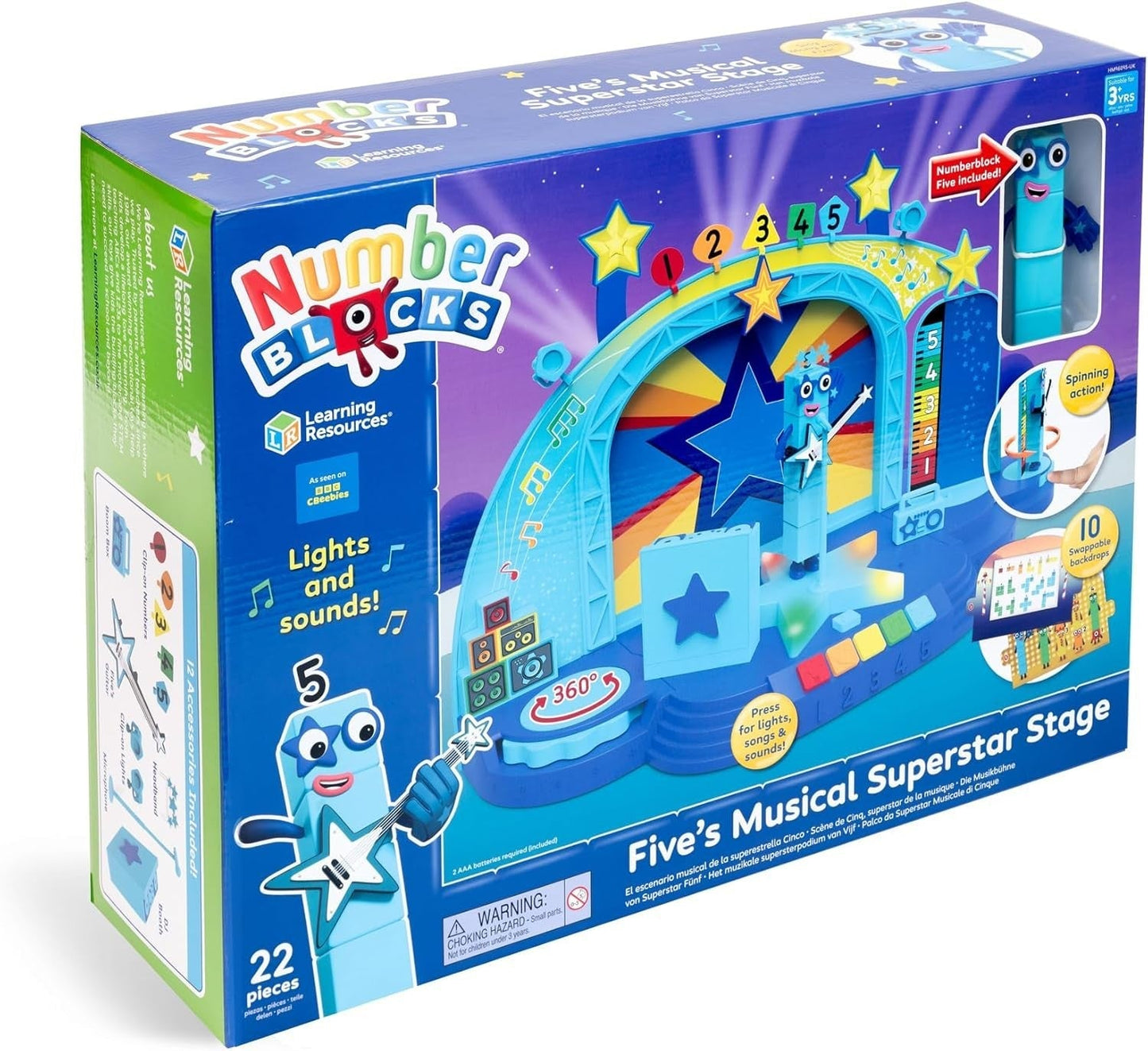 Numberblocks Five's Musical Superstar Stage - ABC School Supplies