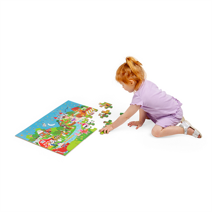 Nursery Rhyme Floor Puzzle 48Pc - ABC School Supplies