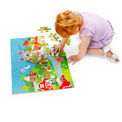 Nursery Rhyme Floor Puzzle 48Pc - ABC School Supplies