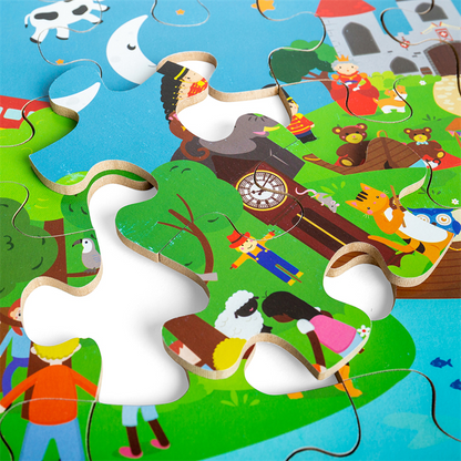 Nursery Rhyme Floor Puzzle 48Pc - ABC School Supplies