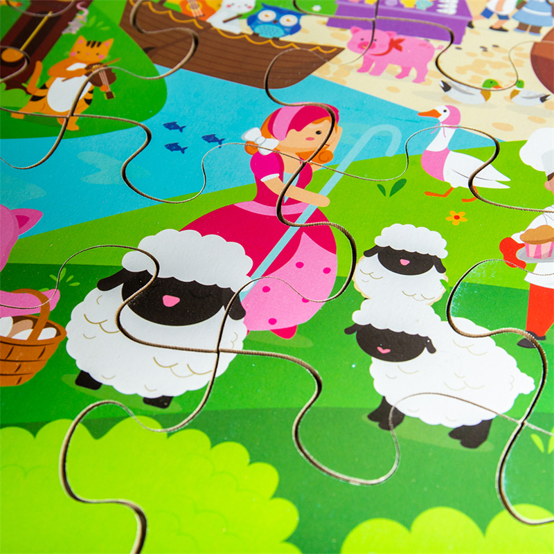 Nursery Rhyme Floor Puzzle 48Pc - ABC School Supplies