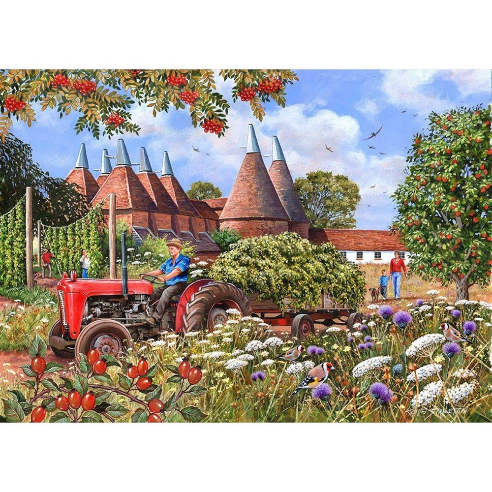 Oast Houses - BIG 500 Piece Jigsaw Puzzle - ABC School Supplies