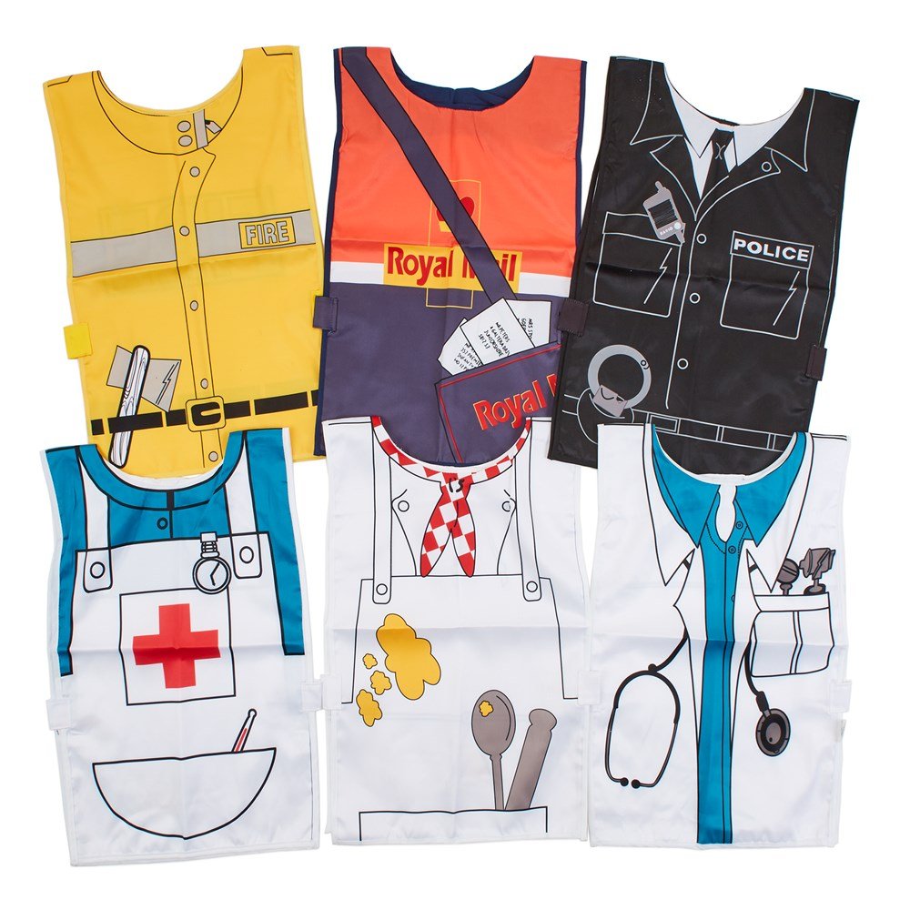 Occupational Tabards Set 1 - Pack of 6 - ABC School Supplies