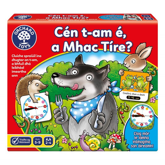 Orchard Toys Cen T - ám é, A Mhac Tire? (What Time Is It Mr Wolf?) - ABC School Supplies