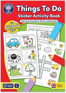 Orchard Toys Things To Do Sticker Colouring Book - ABC School Supplies