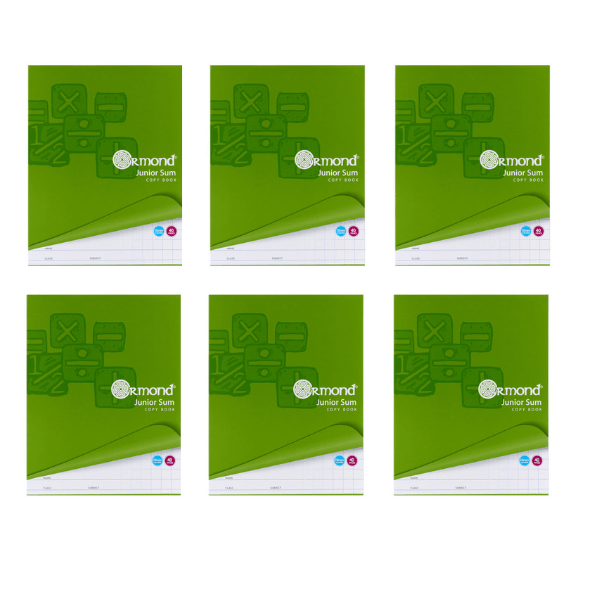 Ormond 10mm Sq 40 Page Junior Sum Copy - Pack Of 400 - ABC School Supplies