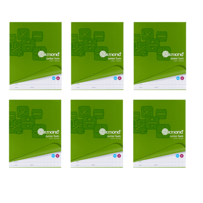 Ormond 10mm Sq 40 Page Junior Sum Copy - Pack Of 400 - ABC School Supplies