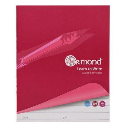 Ormond 40 page J08 Junior Copy Book Pack of 20 - ABC School Supplies