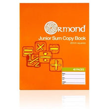 Ormond 40Pg 20mm Sq Junior Sum Copy - 20 Pack - ABC School Supplies