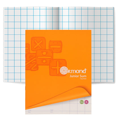 Ormond 40Pg 20mm Sq Junior Sum Copy - 20 Pack - ABC School Supplies