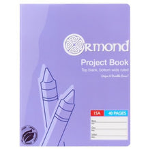Ormond 40Pg No.15A Durable Cover Project Book 20 Pack - ABC School Supplies